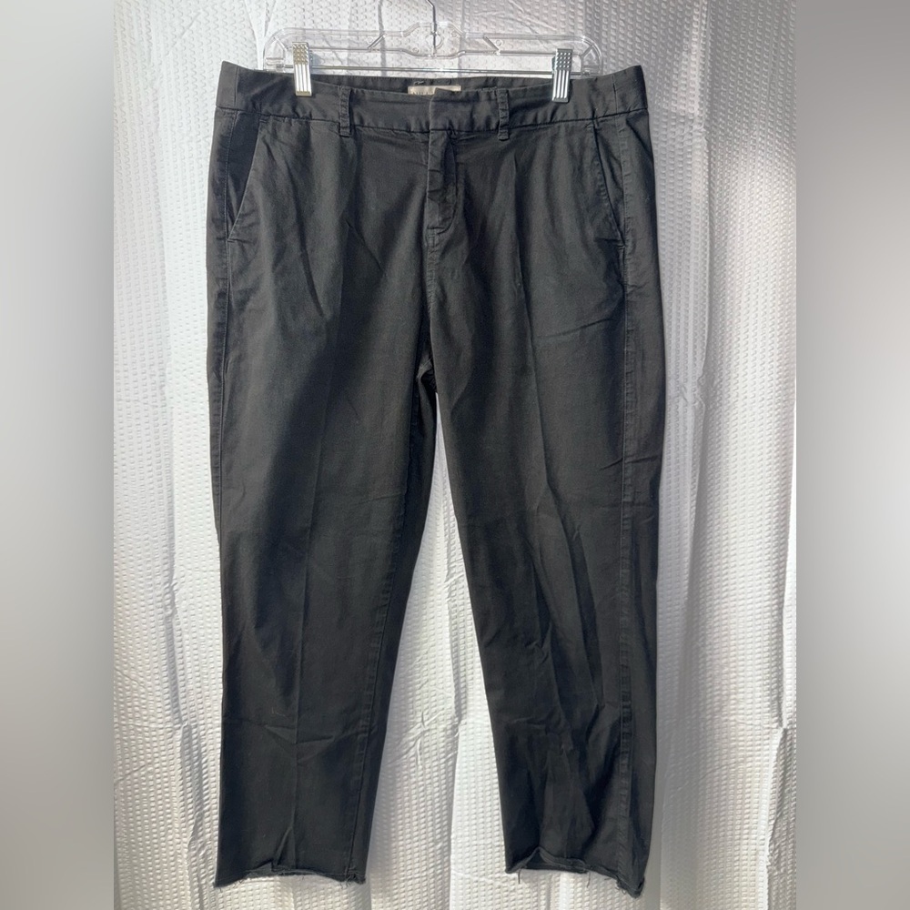 Nili Lotan Cropped Pants With Distressed Legs Size 10